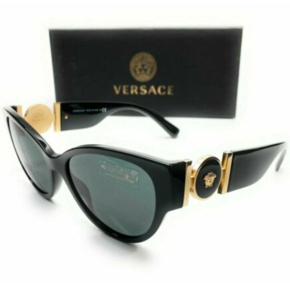 Versace Women's Black Cat Eye Sunglasses! - Picture 1 of 3